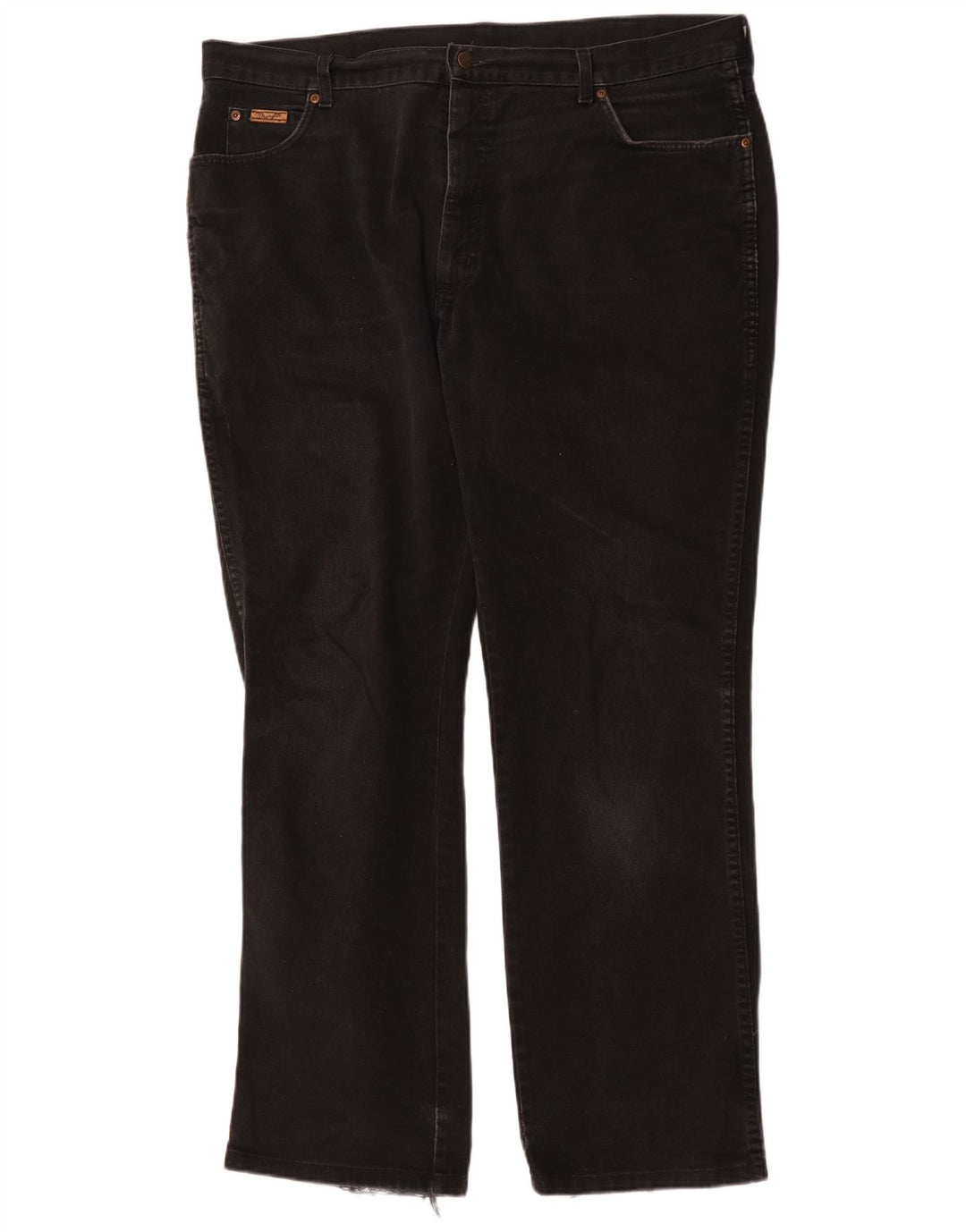 Jeans dritti da uomo Wrangler Texas W42 L34 cotone nero