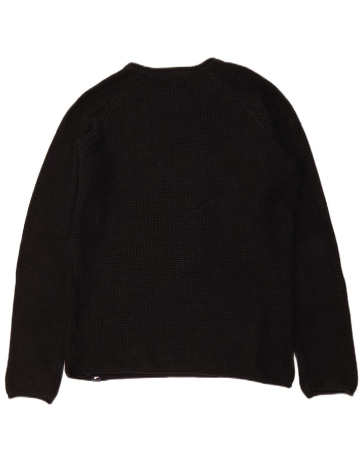 Maglione maglione girocollo da uomo Jack & Jones in cotone nero medio