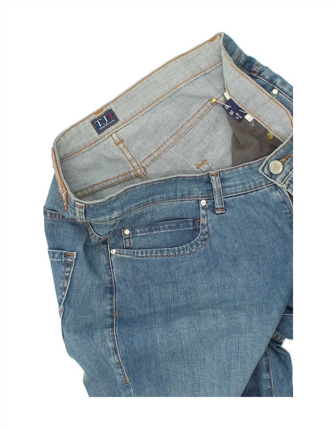 TRUSSARDI Womens Straight Jeans W33 L30  Blue | Vintage Trussardi | Thrift | Second-Hand Trussardi | Used Clothing | Messina Hembry 