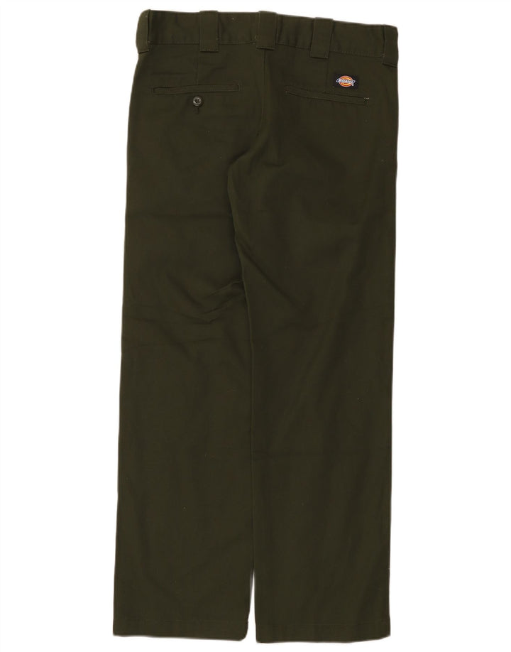 Pantaloni chino dritti da uomo Dickies W30 L30 poliestere verde