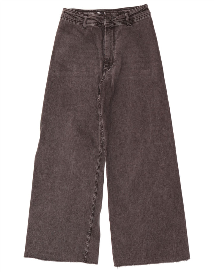 Jeans Zara da donna a gamba larga EU 40 medio W30 L29 neri