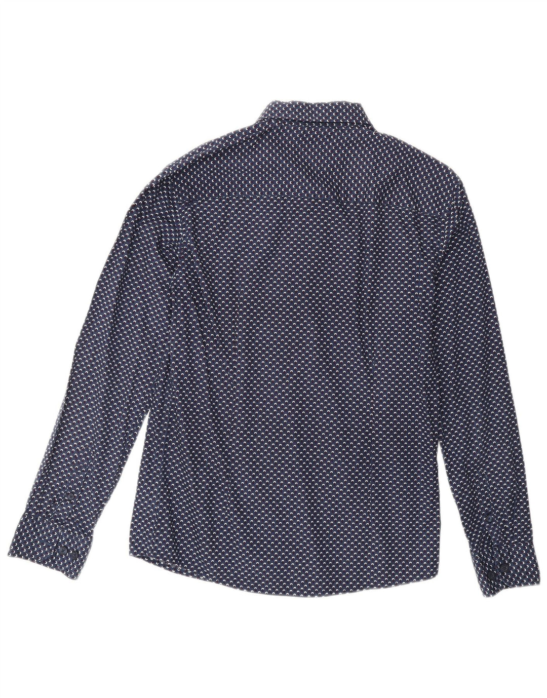 TOMMY HILFIGER Camicia da bambino con motivo astratto 13-14 anni in cotone blu navy