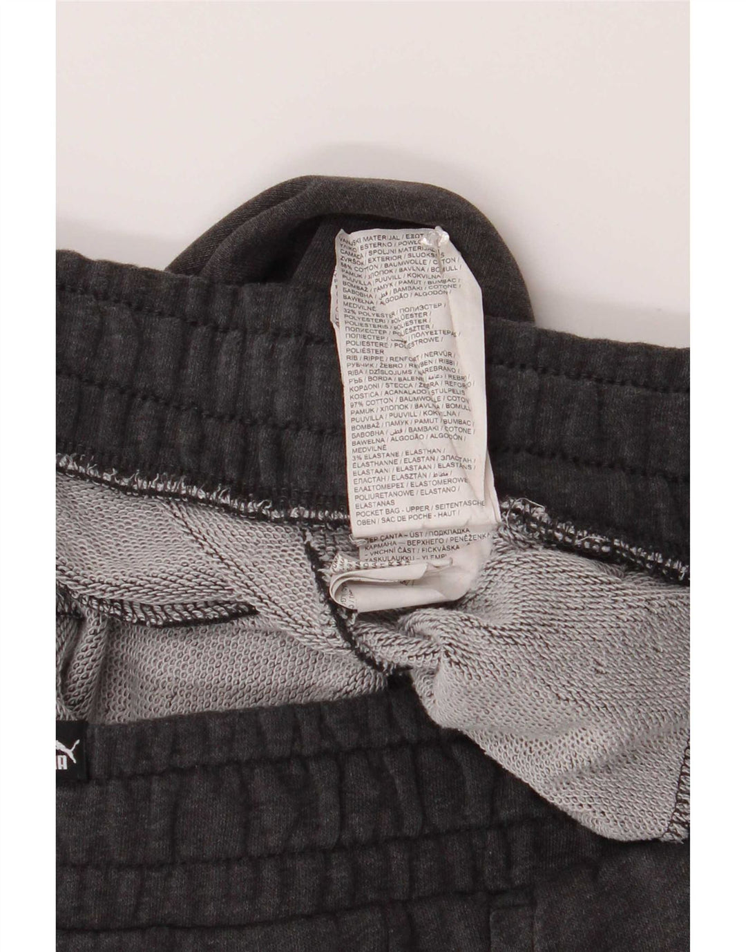 Pantaloni da tuta da uomo Puma Joggers in cotone grigio medio