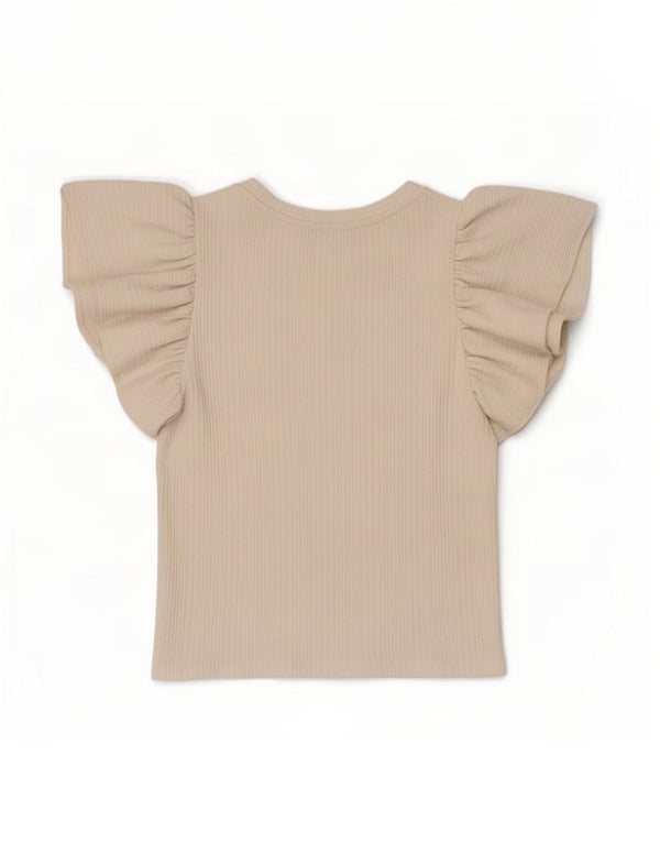 Top in camicetta da donna Zara UK 12 medio bianco sporco