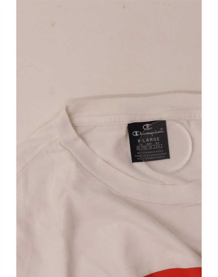 T-shirt grafica da uomo Champion Top XL bianca