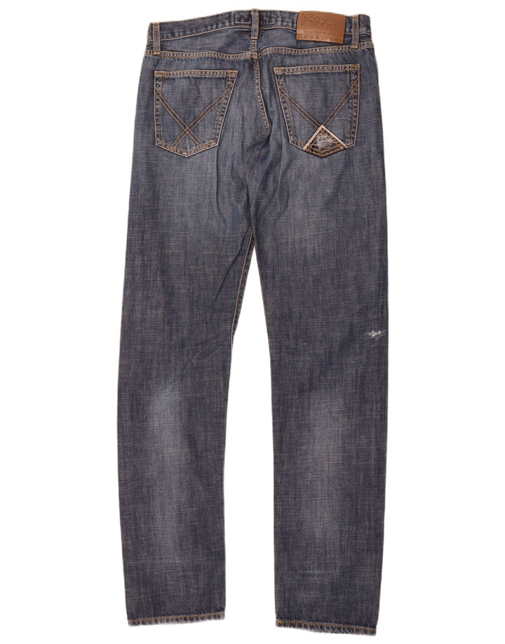 Jeans dritti da uomo Roy Rogers W32 L35 cotone blu navy
