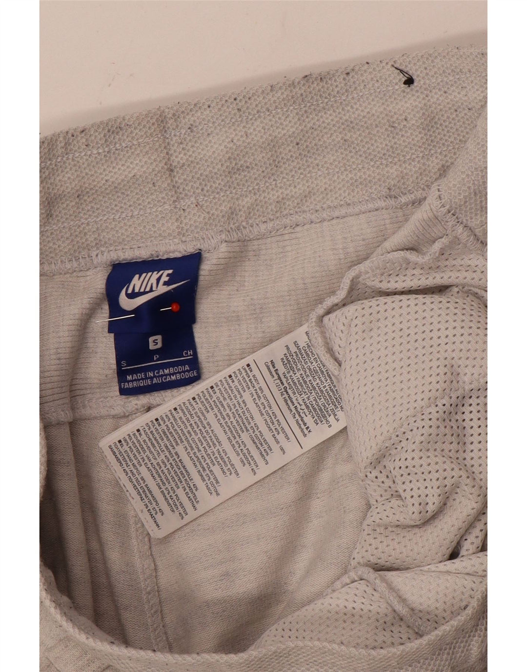 Pantaloni da tuta da uomo Nike Small in cotone grigio