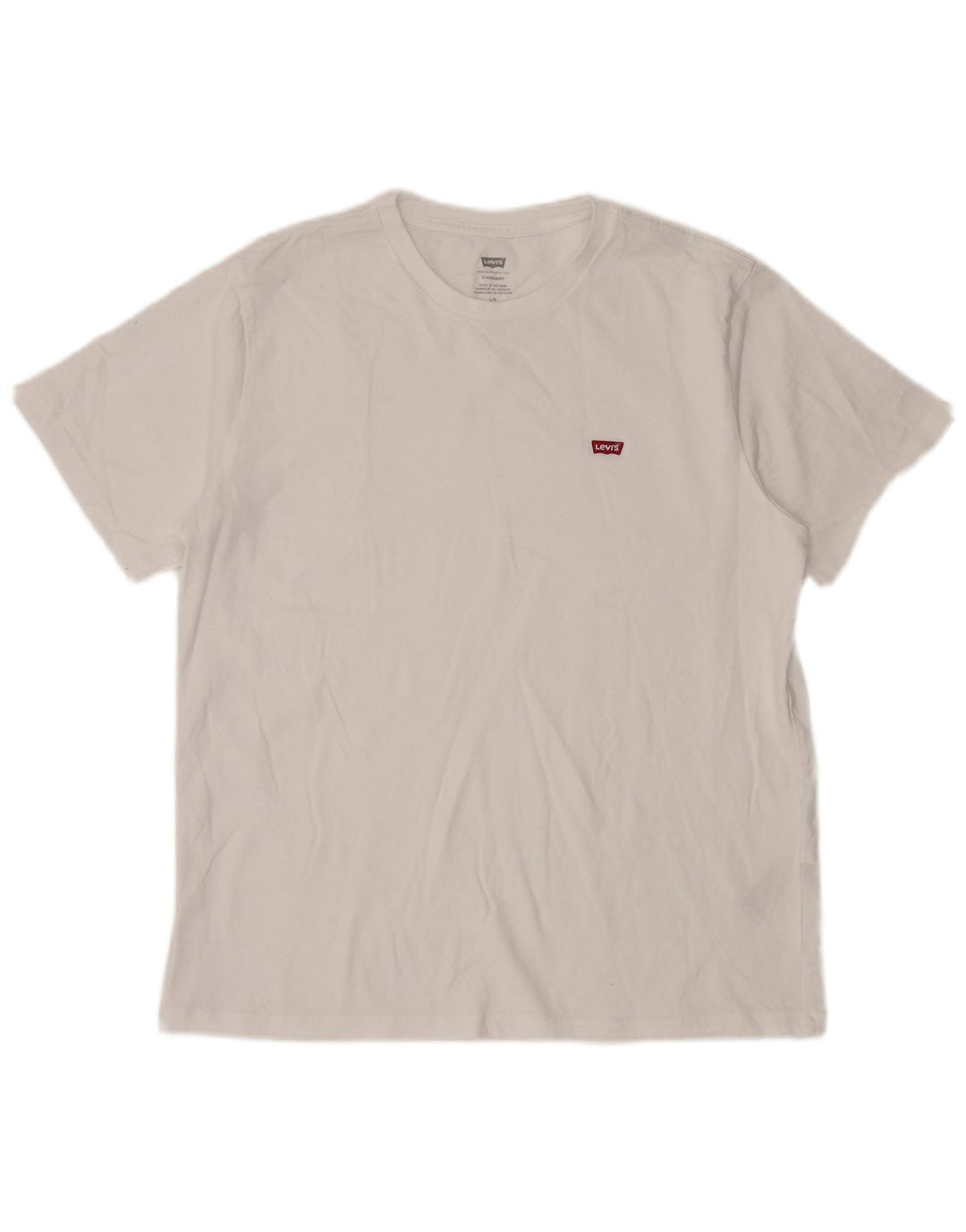 T-shirt standard da uomo Levi's Top grande in cotone bianco
