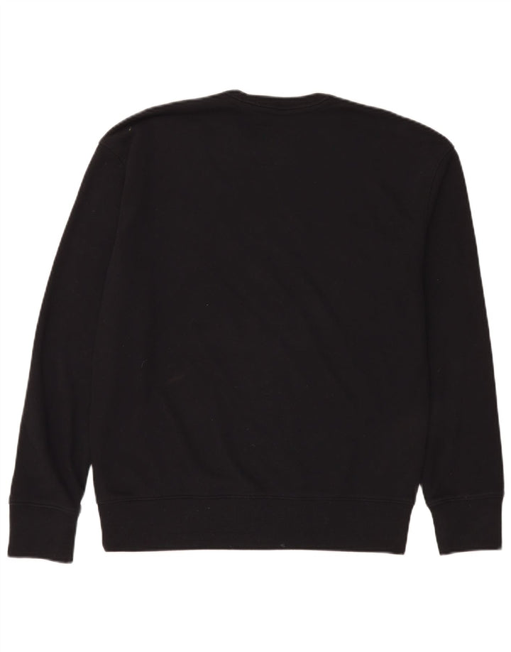 Felpa grafica da uomo Hollister Maglione piccolo cotone nero