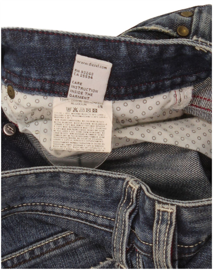 Jeans dritti da uomo Diesel W29 L32 in cotone blu