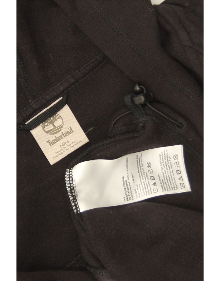 Maglione con cappuccio e zip da uomo Timberland poliestere nero medio
