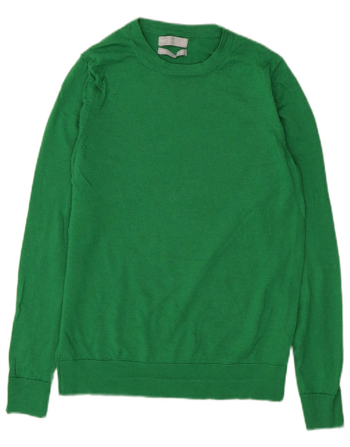 Maglione maglione con scollo a barca da donna Marks & Spencer UK 12 Verde medio