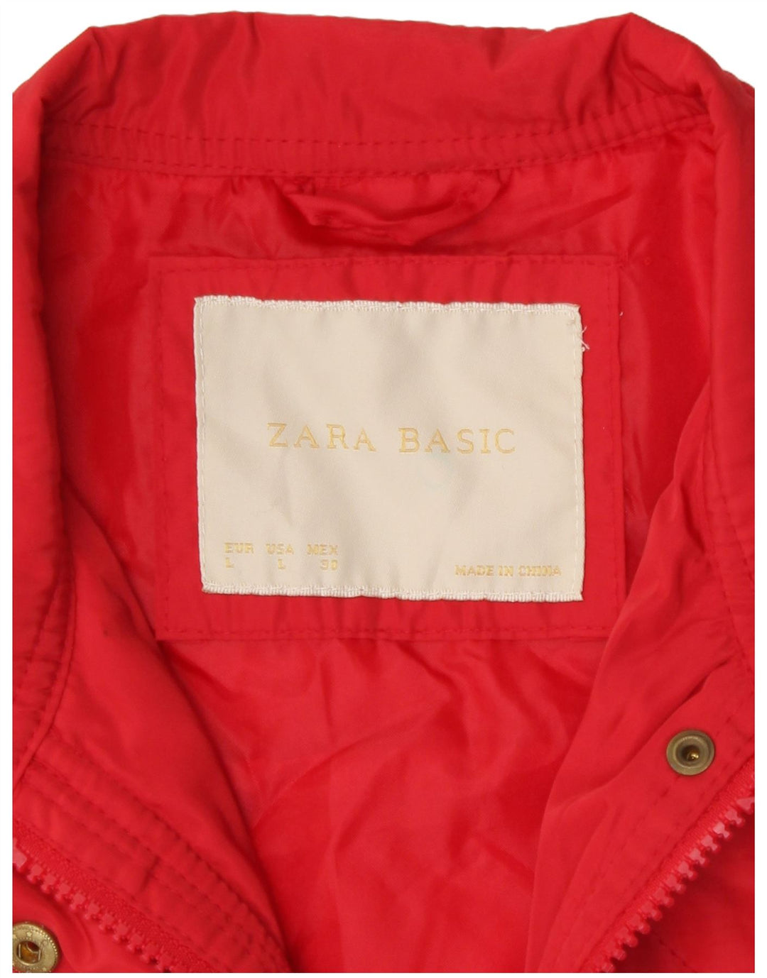 Gilet trapuntato da donna Zara UK 14 grande rosso