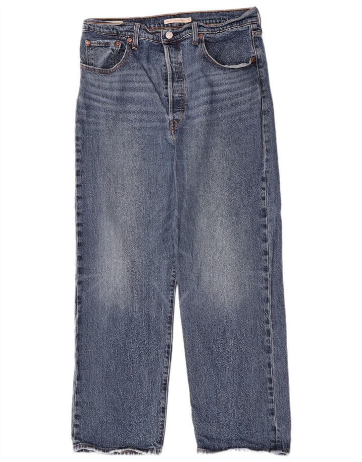 Jeans dritti Ribcage da donna Levi's W32 L29 cotone blu
