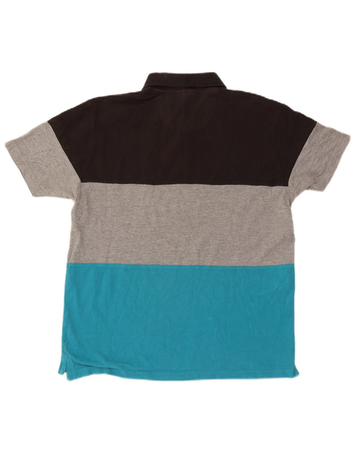 Polo grafica da uomo Pierre Cardin grande color block multicolore