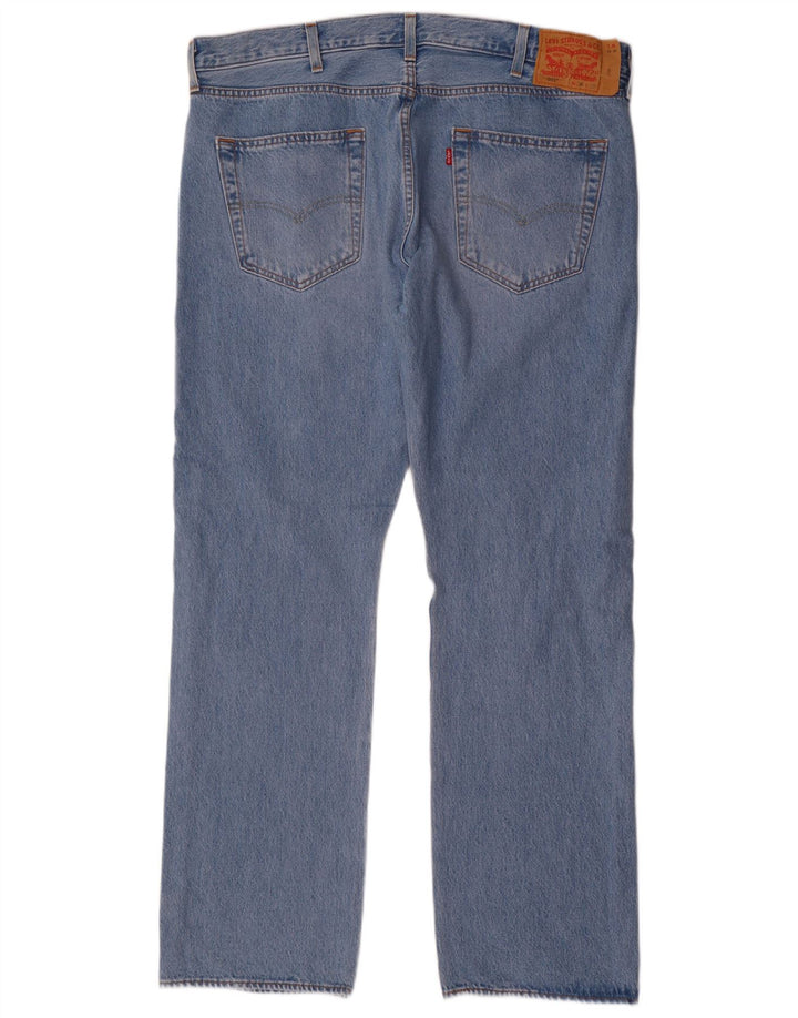Levi's Uomo 501 Jeans dritti invecchiati W38 L32 Cotone blu