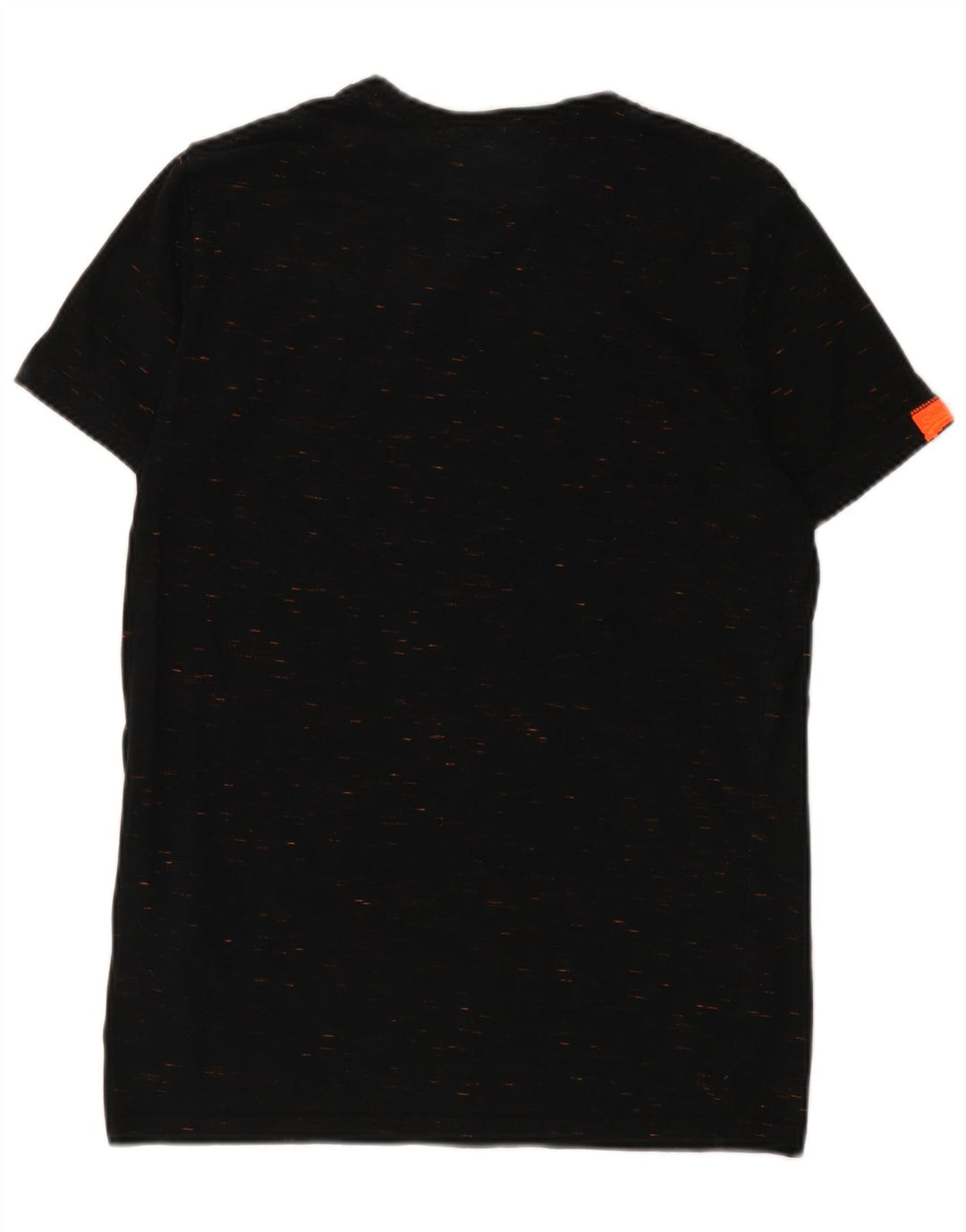 T-shirt da uomo Superdry Top in cotone chiazzato nero medio