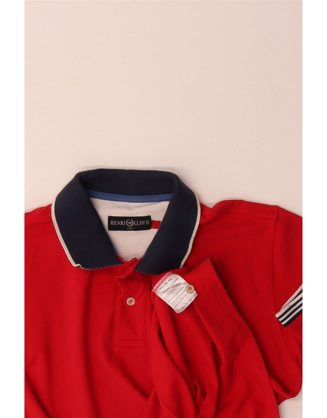 Polo da uomo HENRI LLOYD grande rossa in cotone