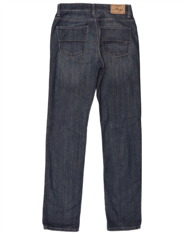 Jeans slim uomo Fay W34 L33 cotone blu