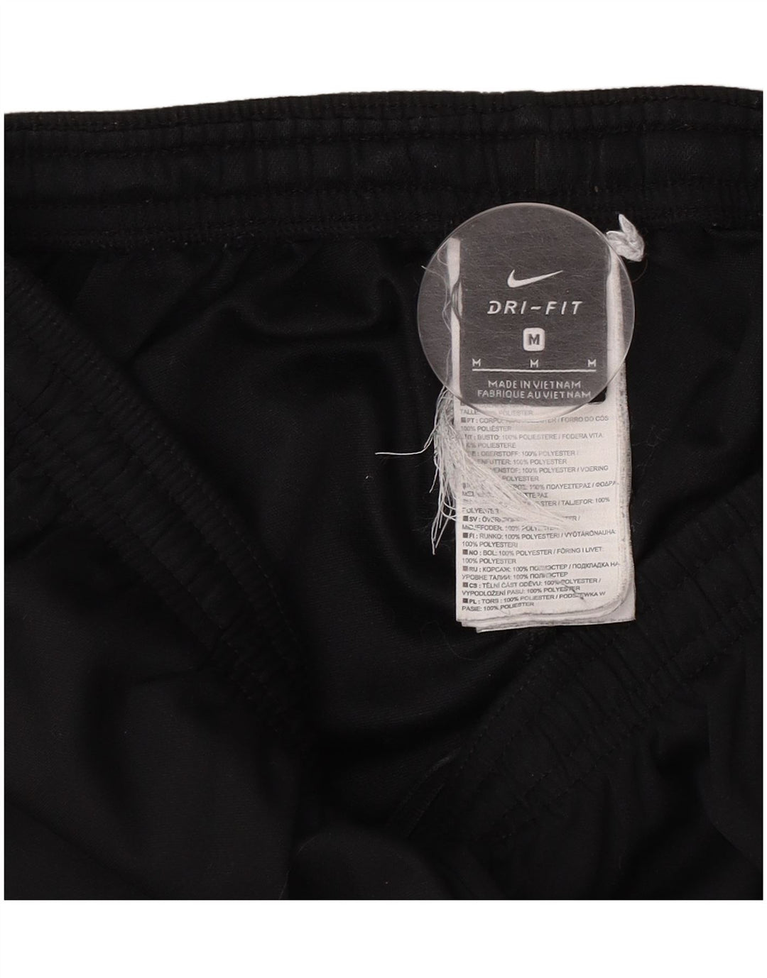 Pantaloni da tuta Nike Dri Fit da uomo, poliestere nero medio