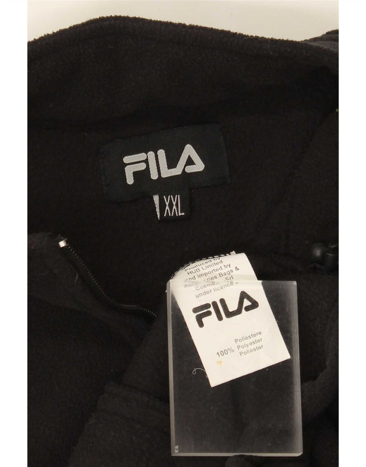 Giacca in pile da uomo Fila Liner UK 44 2XL poliestere nero