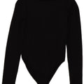 Body a maniche lunghe da donna Zara UK 8 Small Nero in poliammide