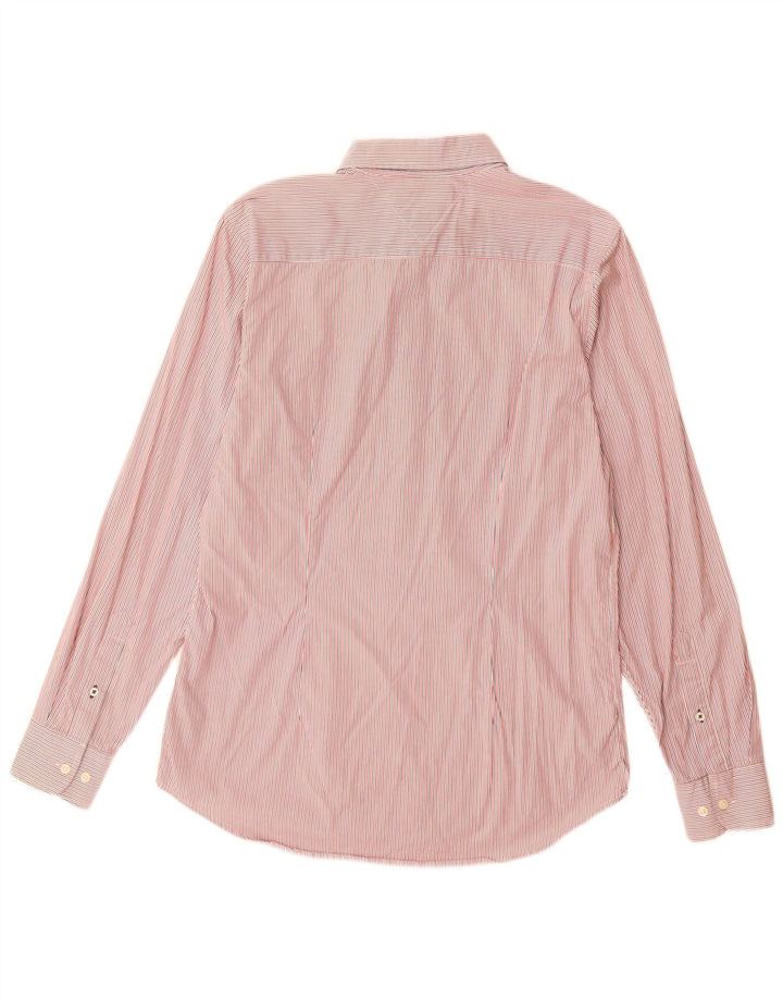Camicia da uomo Tommy Hilfiger grande in cotone rosa
