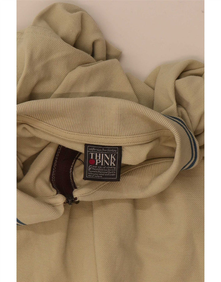 Polo da uomo Think Pink 2XL Beige