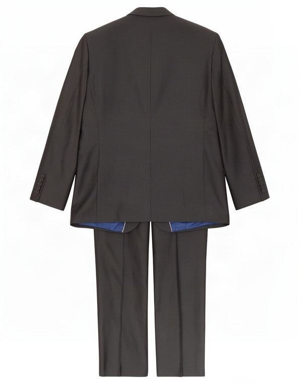 Angelo Litrico Abito da uomo a 2 bottoni UK 40 Large W36 L30 Gessato nero
