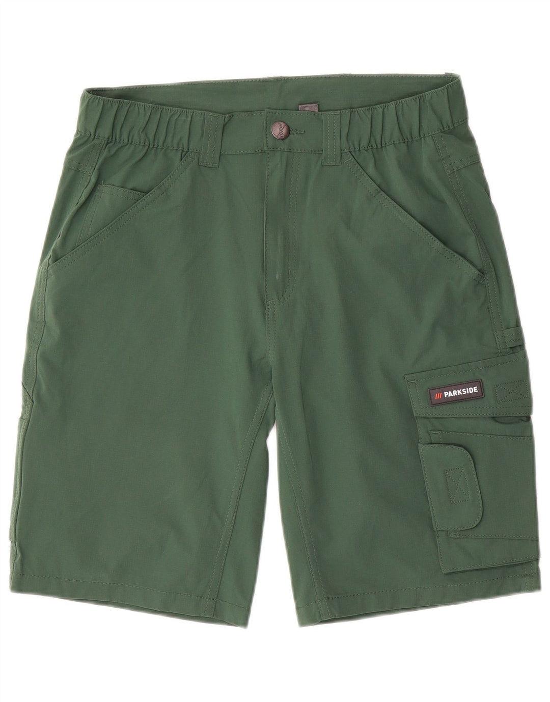 Pantaloncini cargo da uomo Parkside piccoli W29 verde elastan