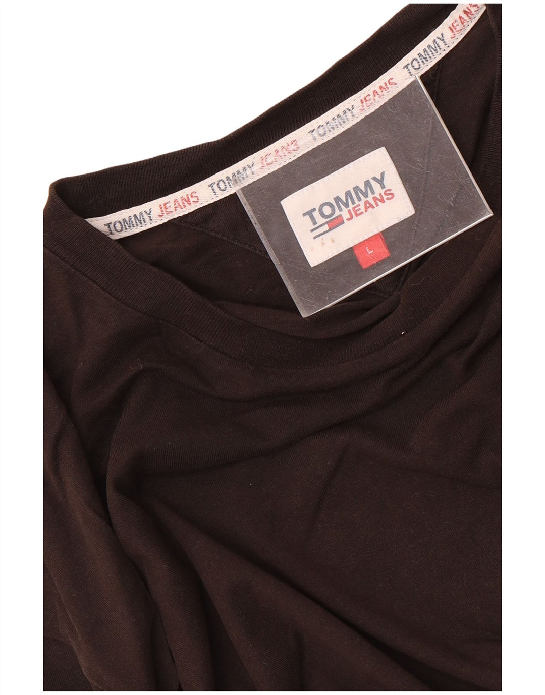 Tommy Hilfiger Uomo Top Manica Lunga Grande Marrone