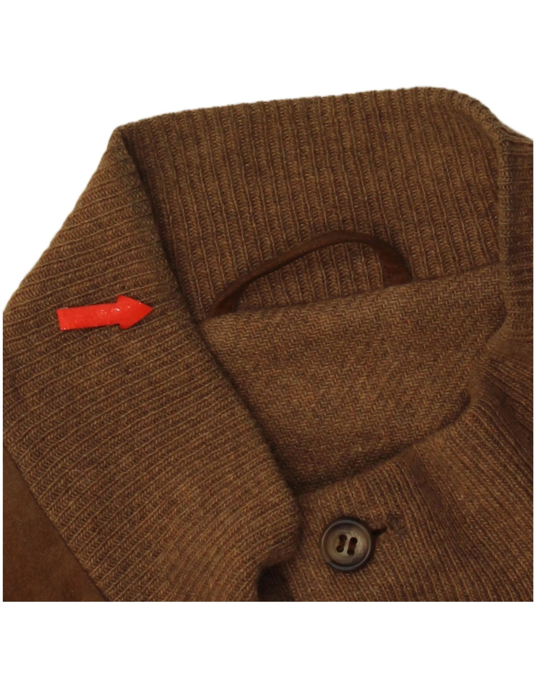 Giubbotto bomber in pelle scamosciata da uomo Salfra IT 52 XL in pelle marrone