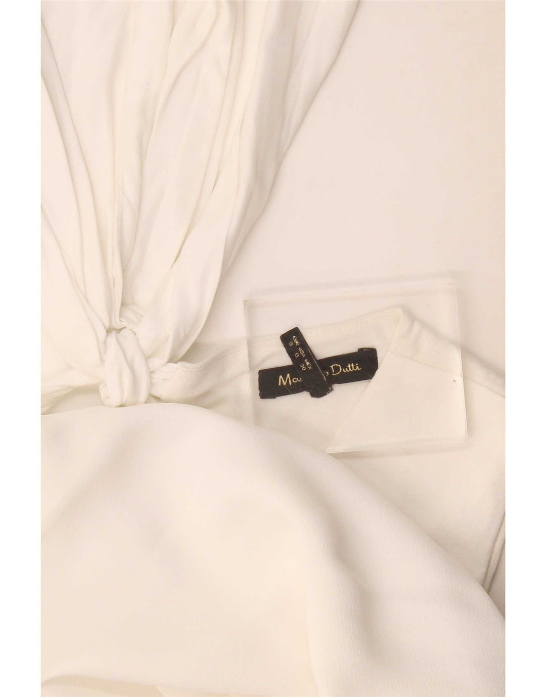 Abito a trapezio regolare senza maniche da donna Massimo Dutti UK 10 piccolo bianco