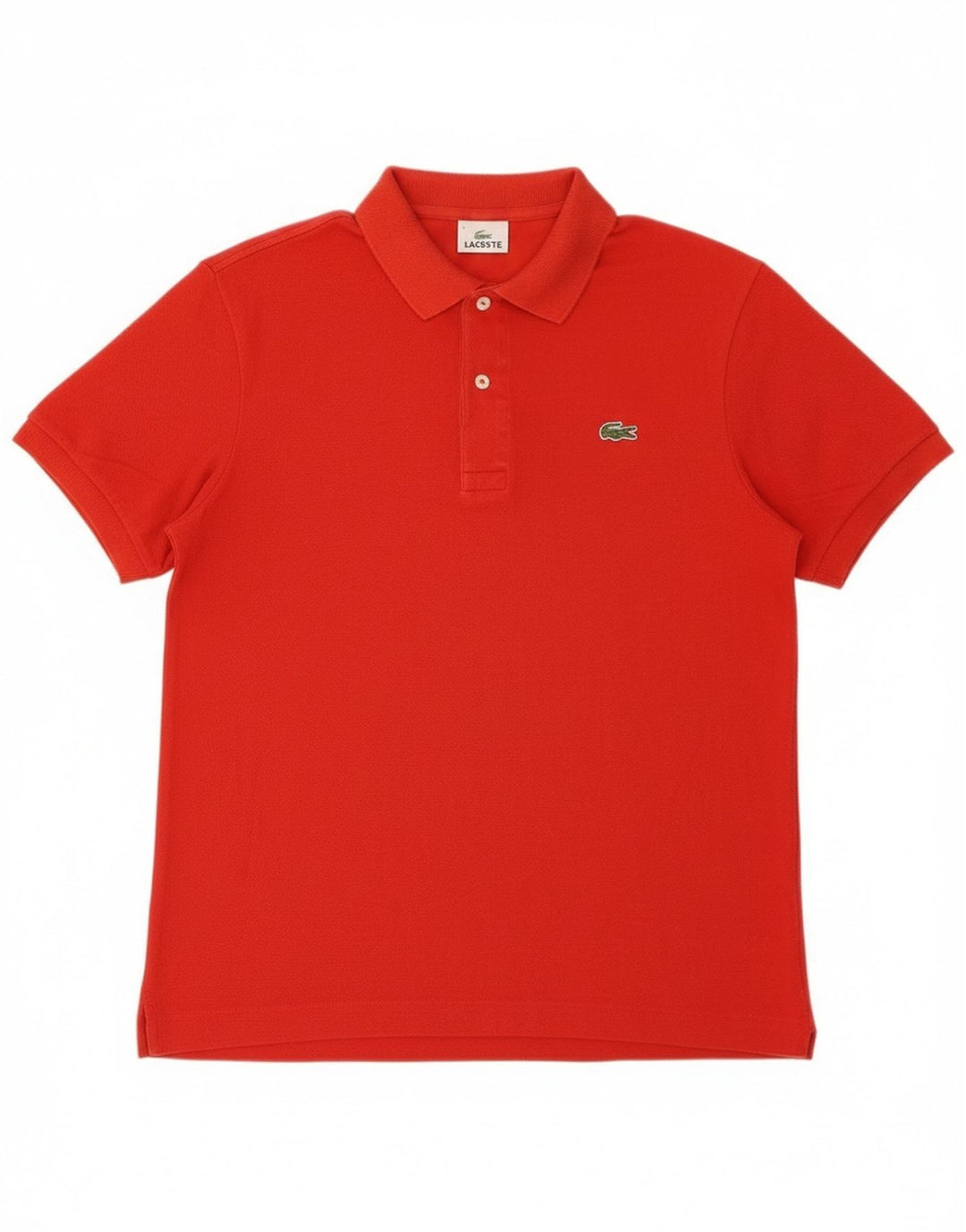 Polo da uomo Lacoste taglia 4 media in cotone rosso