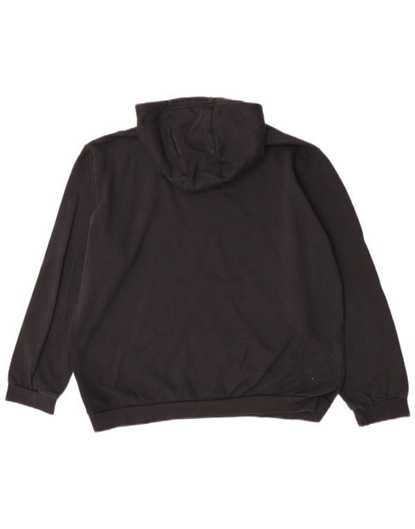 Felpa con cappuccio da uomo Adidas XL in cotone nero