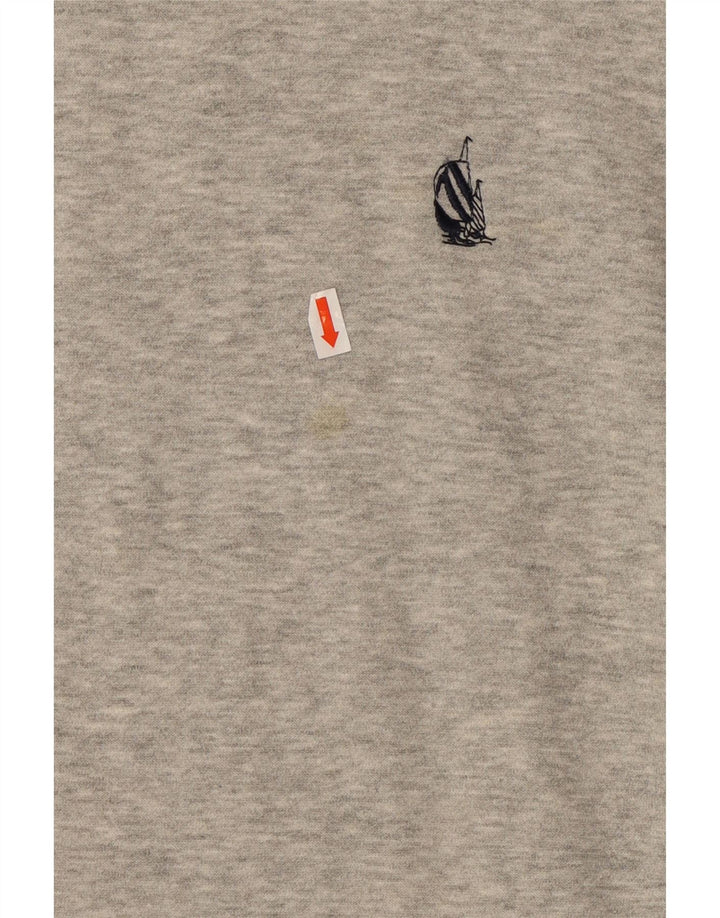 NAUTICA Felpa da uomo Maglione grande in cotone grigio
