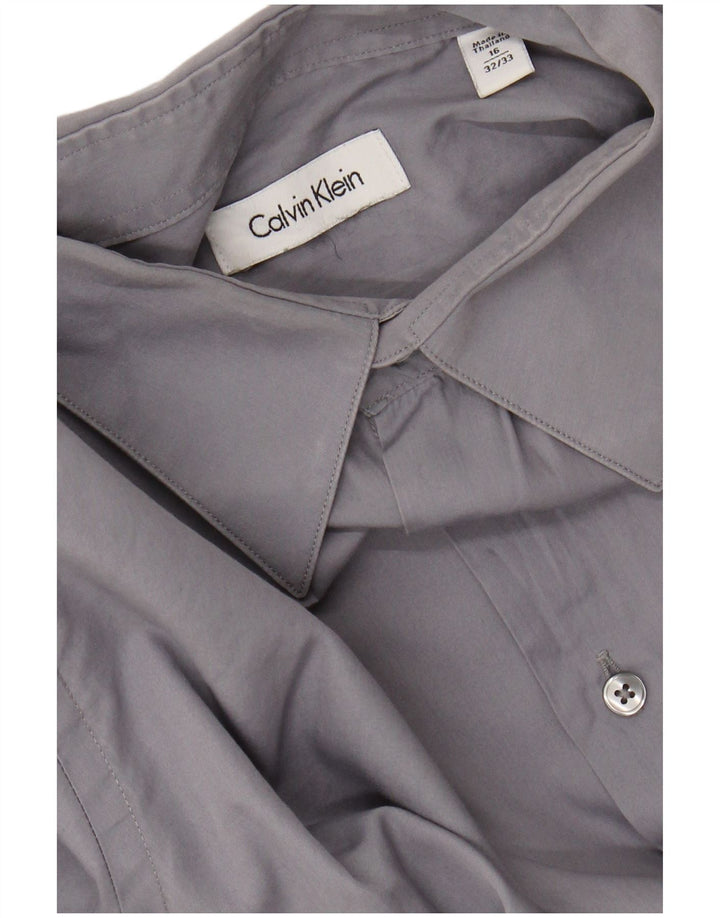 CALVIN KLEIN Camicia da uomo taglia 16 grande blu