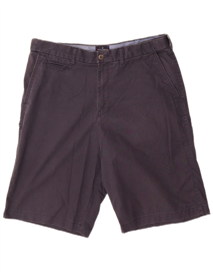 Pantaloncini chino da uomo Marks & Spencer Blue Harbour W34 Large in cotone blu navy