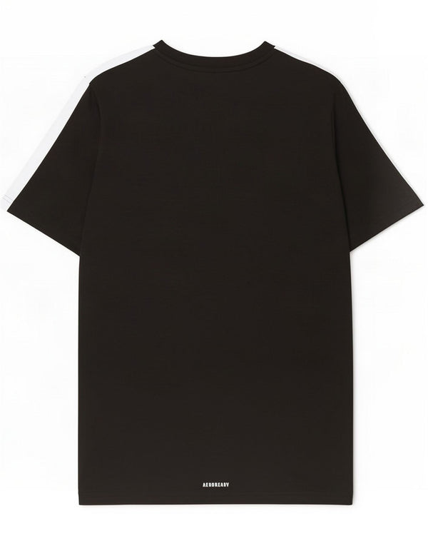 Adidas Boys Aeroready T-Shirt Top 13-14 Years Black Polyester