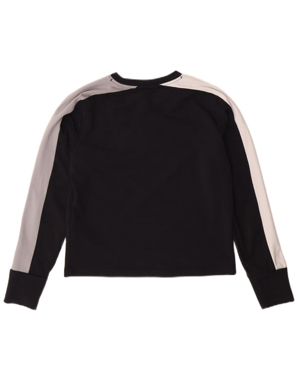 Maglia UNDER ARMOUR da donna a maniche lunghe, vestibilità ampia, UK 6 XS, colore nero