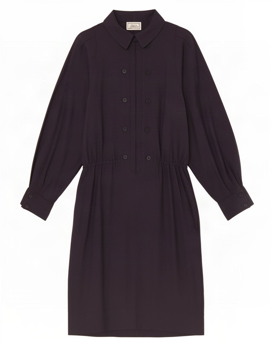 Abito a trapezio da donna Luisa Spagnoli IT 44 medio blu navy in lana