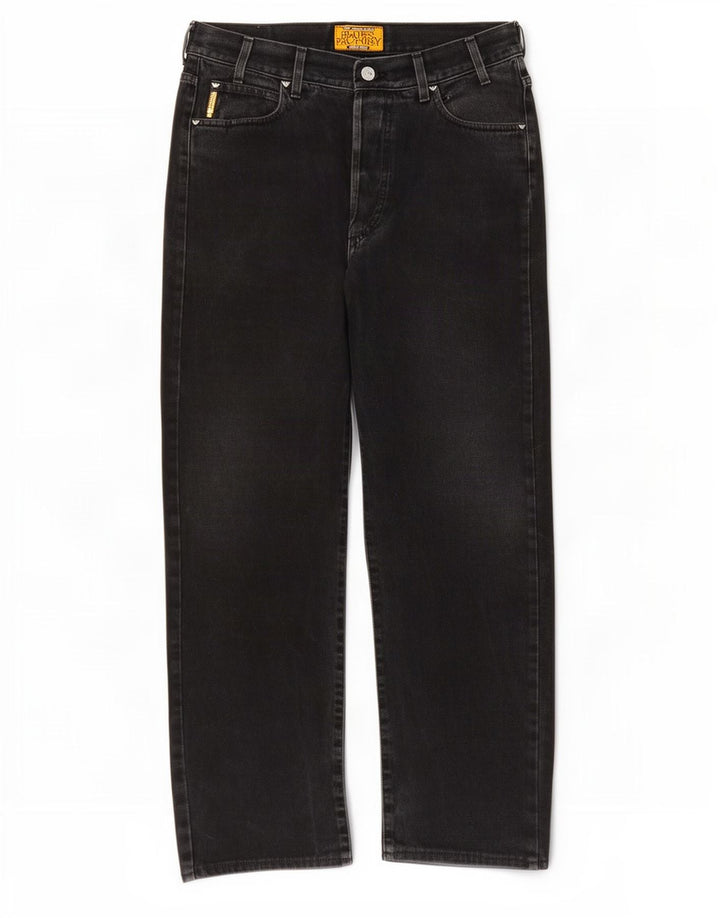 Jeans dritti da uomo Armani W32 L33 cotone nero