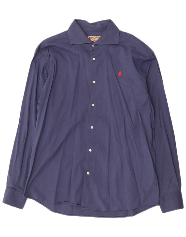 Camicia da uomo Marlboro Classics 2XL cotone blu navy
