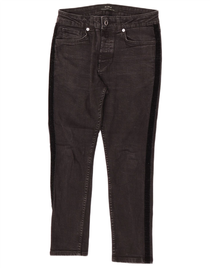 Jeans corti da uomo Zara EU 38 Small W30 L24 Black Colourblock
