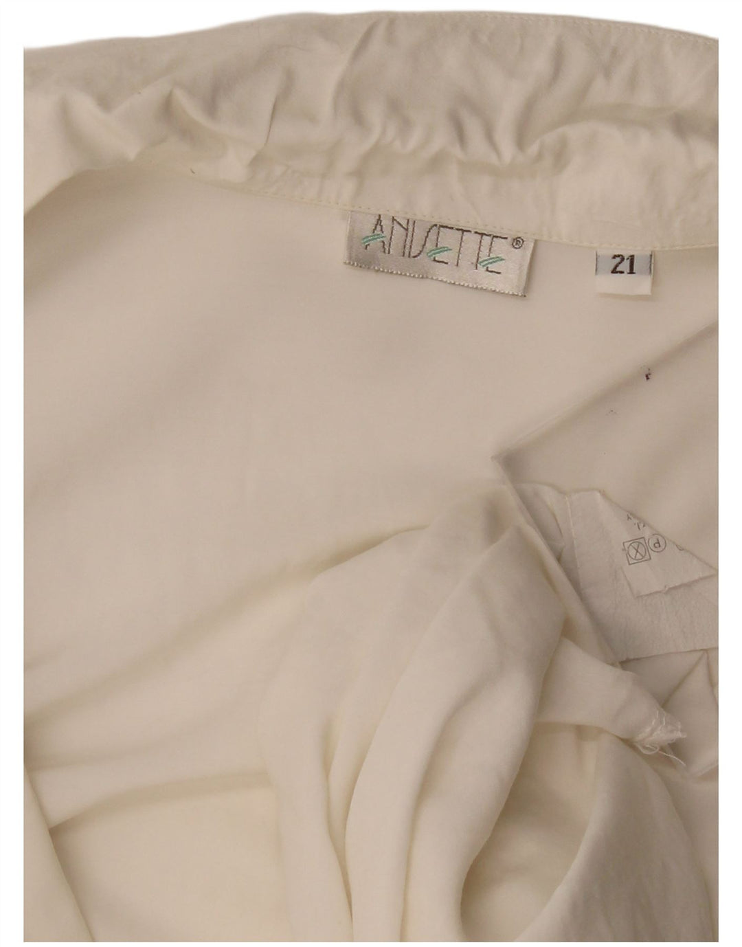 Camicetta camicia a maniche corte da donna vintage UK 18 XL bianca