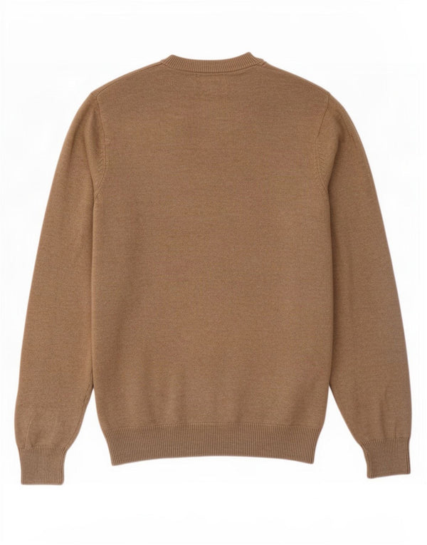 Maglione da uomo con scollo a V Marks & Spencer XS in cotone beige