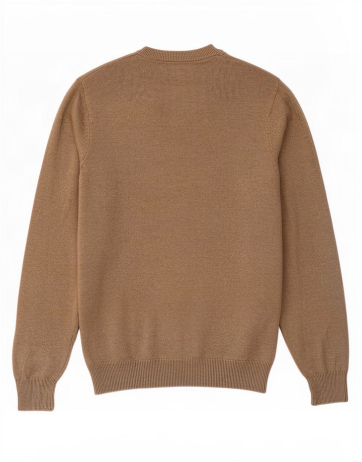 Maglione da uomo con scollo a V Marks & Spencer XS in cotone beige