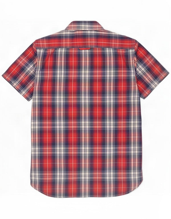 Camicia uomo a maniche corte Superdry Large Red Check