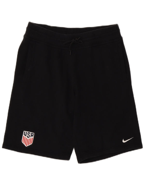 Pantaloncini sportivi Nike da uomo, cotone medio nero