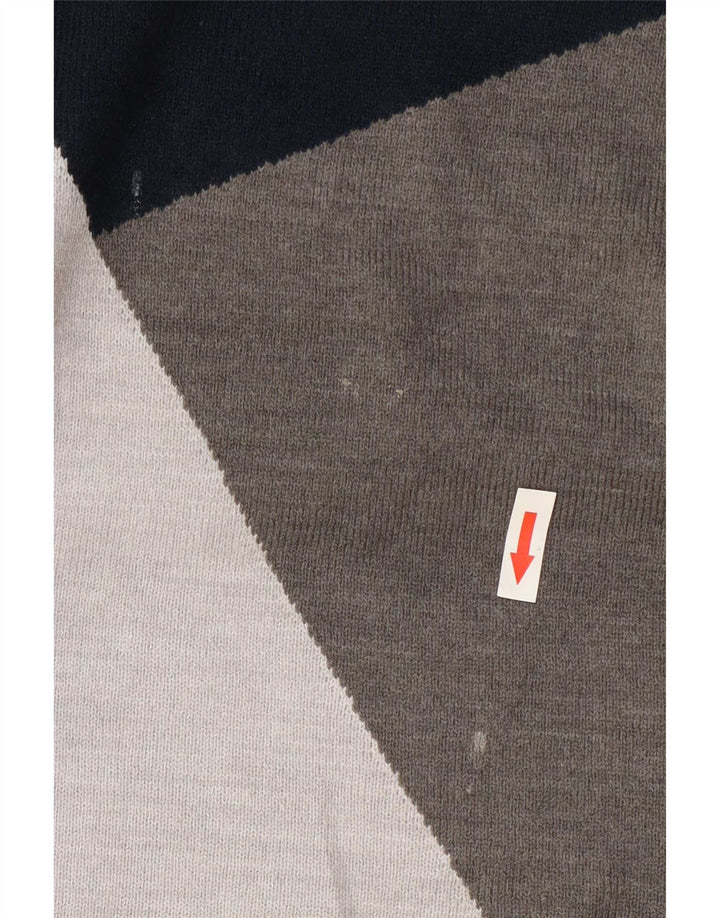 Maglione maglione girocollo da donna Marks & Spencer UK 14 grande grigio